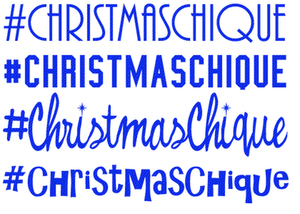 Vel Strijkletters Christmas Chique Design Carbon Blauw - afb. 2