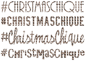 Vel Strijkletters Christmas Chique Design Leger - afb. 2