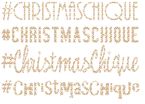 Vel Strijkletters Christmas Chique Design Leger Beige - afb. 2