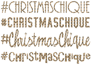 Vel Strijkletters Christmas Chique Design Slang - afb. 2