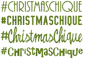 Vel Strijkletters Christmas Chique Design Zebra Groen - afb. 2