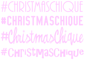 Vel Strijkletters Christmas Chique Metallics Roze Metallic - afb. 2