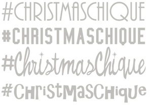Vel Strijkletters Christmas Chique Flex Heather Grijs - afb. 2