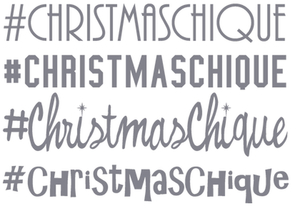 Vel Strijkletters Christmas Chique Polyester Ondergrond Grijs - afb. 2