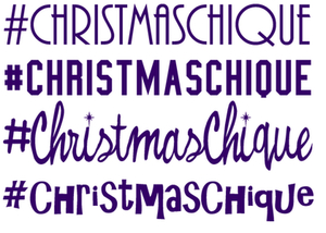 Vel Strijkletters Christmas Chique Flex Aubergine - afb. 2