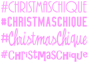 Vel Strijkletters Christmas Chique Flex Neon Roze - afb. 2