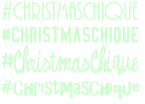 Vel Strijkletters Christmas Chique Flex Mint Groen - afb. 2