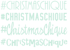 Vel Strijkletters Christmas Chique Flex Pastel Groen - afb. 2