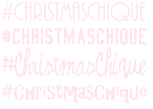 Vel Strijkletters Christmas Chique Flex Pastel Roze - afb. 2