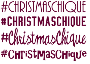 Vel Strijkletters Christmas Chique Flex Burgundy - afb. 2