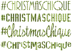 Vel Strijkletters Christmas Chique Holografische Goud - afb. 2