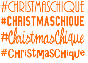 Vel Strijkletters Christmas Chique Reflecterend Oranje - afb. 2