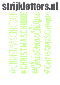 Vel Strijkletters Christmas Chique Glow in the Dark - afb. 1