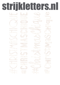 Vel Strijkletters Christmas Chique Glitter White Glitter 444 - afb. 1