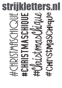 Vel Strijkletters Christmas Chique Glitter Black Glitter 458 - afb. 1