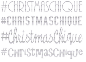 Vel Strijkletters Christmas Chique Glitter Rainbow White 488 - afb. 2