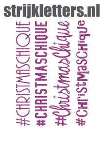 Vel Strijkletters Christmas Chique Glitter Lavender 428 - afb. 1