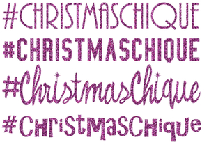 Vel Strijkletters Christmas Chique Glitter Lavender - afb. 2