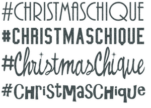 Vel Strijkletters Christmas Chique Glitter Grey Glitter 459 - afb. 2