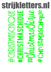 Vel Strijkletters Christmas Chique Glow in the Dark Groen - afb. 1