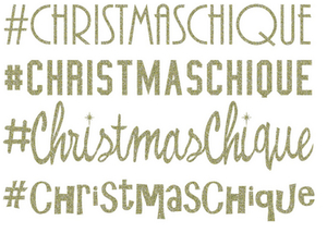 Vel Strijkletters Christmas Chique Glitter Champagne Glitter 490 - afb. 2