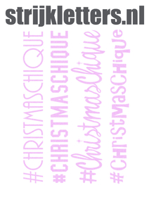 Vel Strijkletters Christmas Chique Glitter Neon Purple 480 - afb. 1