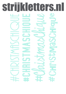 Vel Strijkletters Christmas Chique Glitter Neon Bleu Glitter 480 - afb. 1