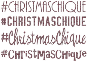 Vel Strijkletters Christmas Chique Glitter Rose Gold Glitter 486 - afb. 2