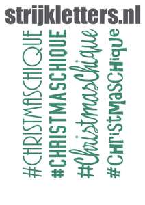 Vel Strijkletters Christmas Chique Glitter Emerald Glitter 427 - afb. 1