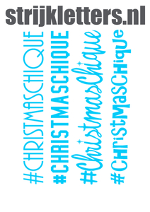 Vel Strijkletters Christmas Chique Glow in the Dark Blauw - afb. 1