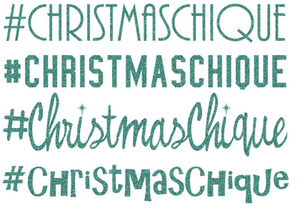 Vel Strijkletters Christmas Chique Glitter Jade Glitter 482 - afb. 2