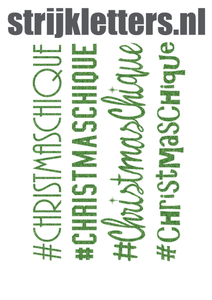 Vel Strijkletters Christmas Chique Glitter Light Green Glitter 483 - afb. 1