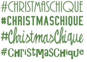 Vel Strijkletters Christmas Chique Glitter Light Green Glitter 483 - afb. 2