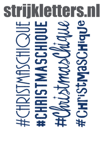 Vel Strijkletters Christmas Chique Glitter Navy Blue Glitter 423 - afb. 1