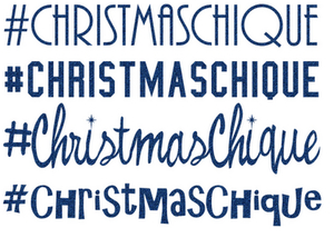 Vel Strijkletters Christmas Chique Glitter Navy Blue Glitter 423 - afb. 2