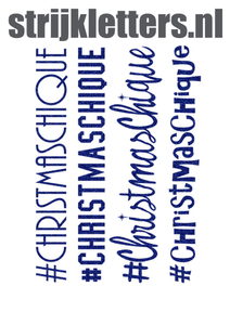 Vel Strijkletters Christmas Chique Glitter Royal Blue Glitter 489 - afb. 1