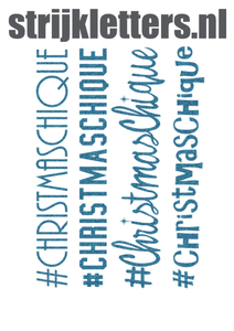 Vel Strijkletters Christmas Chique Glitter Bleu Glitter 454 - afb. 1