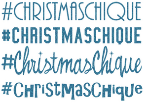 Vel Strijkletters Christmas Chique Glitter Bleu Glitter 454 - afb. 2