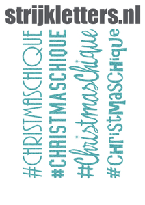 Vel Strijkletters Christmas Chique Glitter Sky Bleu Glitter 445 - afb. 1