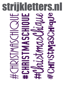 Vel Strijkletters Christmas Chique Glitter Purple Glitter 424 - afb. 1