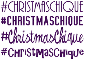 Vel Strijkletters Christmas Chique Glitter Purple Glitter 424 - afb. 2