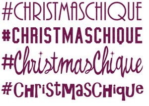 Vel Strijkletters Christmas Chique Glitter Hot Pink Glitter 432 - afb. 2