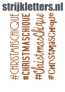 Vel Strijkletters Christmas Chique Glitter Copper 426 - afb. 1
