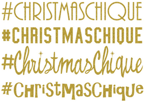 Vel Strijkletters Christmas Chique Glitter Light Gold Glitter 425 - afb. 2