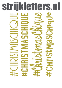 Vel Strijkletters Christmas Chique Glitter Gold Glitter 451 - afb. 1