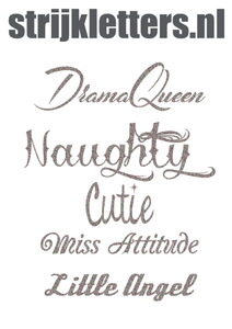 Vel Strijkletters Cutie Glitter Regenboog Multicolor 453 - afb. 1