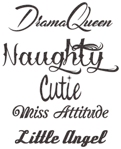 Vel Strijkletters Cutie Glitter Black Glitter 458 - afb. 2