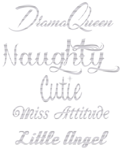 Vel Strijkletters Cutie Glitter Rainbow White 488 - afb. 2