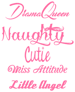 Vel Strijkletters Cutie Glitter Neon Pink Glitter 448 - afb. 2