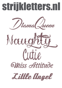 Vel Strijkletters Cutie Glitter Rose Gold Glitter 486 - afb. 1